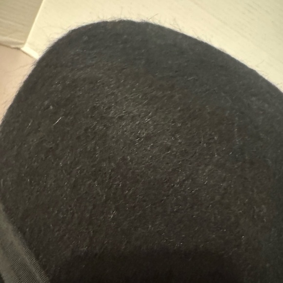 Vintage Black Wool Women\'s Hat with Ribbon Detail main image 5